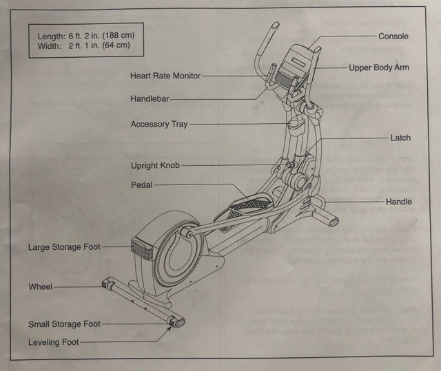 NordicTrack E5.9 Elliptical Exercise Equipment Ottawa Kijiji