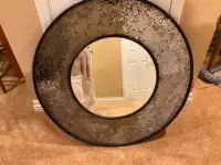 Metallic Round Mirror