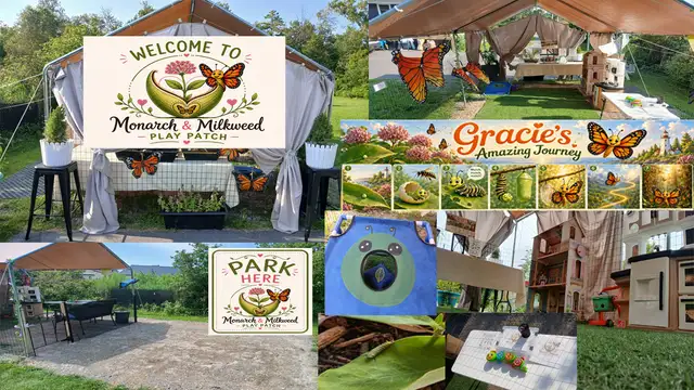 MONARCH & MILKWEED PLAY PATCH