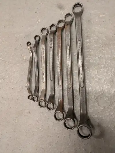 Set of 8 box end wrenches