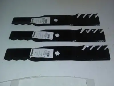 John Deere Lawn Tractor 48'' Deck Mulching Blade Set. Replaces GX21786 For D140, D150, D160, LA145,...