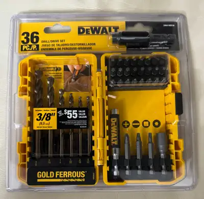 DeWalt Drill/Drive Set and Bits, View more