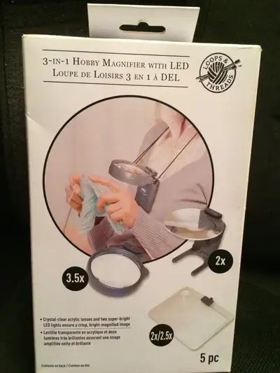 Magnifier 3 IN 1 with LED LIGHT , View more