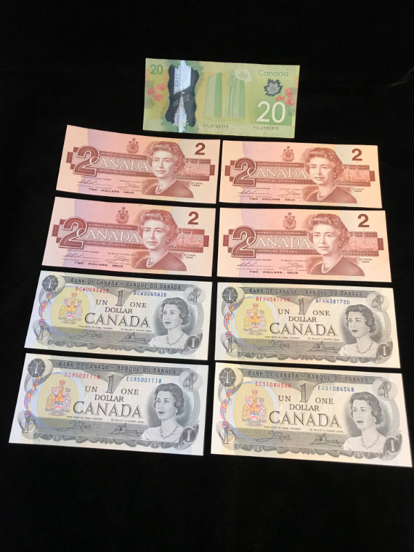 Consecutive # 1954 "Landscape Series" Banknote Lot in Arts & Collectibles in City of Toronto - Image 4