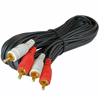 20 FT FOOT DUAL 2 RCA STEREO AUDIO sound cord patch CABLE Rogers, View more