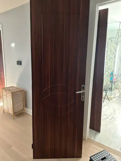 3 Exterior Metal Doors – Modern Double Entry Doors Excellent condition * Heavy-duty metal * Modern f...