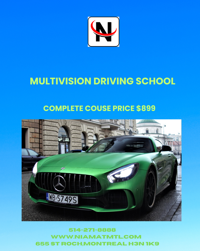 Class-5, car Driving full course with SAAQ approved school.64645243884546124