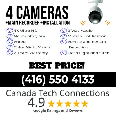 SECURITY CAMERA INSTALLATION, View more