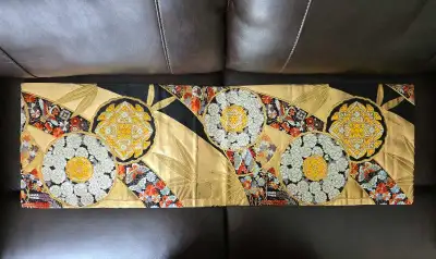 Table Runner (made from vintage Japanese Fukuro Obi), View more