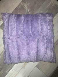 Purple throw pillow