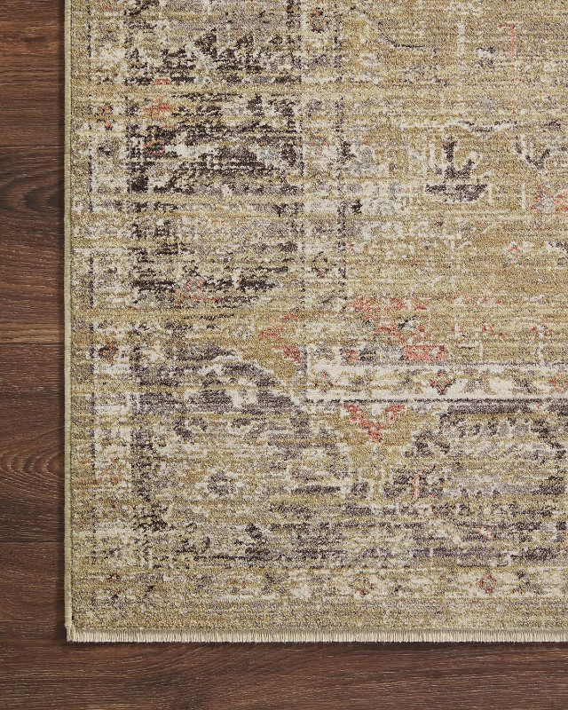 4x6 Magnolia x Loloi Millie Gold Charcoal Area Rug Mat in Rugs, Carpets & Runners in Barrie