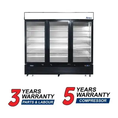 Atosa MCF8728GR Triple Door 82" Wide Glass Display Freezer, View more