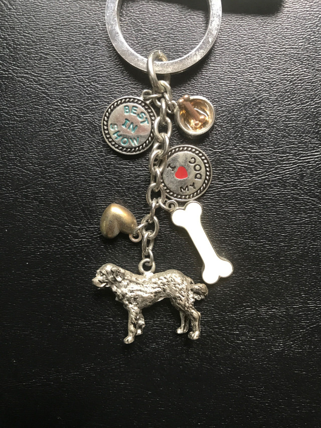 New, “St. Bernard”  3D Metal Dog Keychain in Arts & Collectibles in Bedford - Image 3