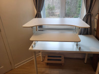 Convertisseur de bureau ajustable/standing desk + table