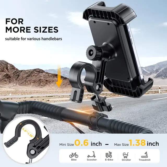 Miracase Phone Holder for Bike - Adjustable Shockproof in Road in Markham / York Region - Image 6