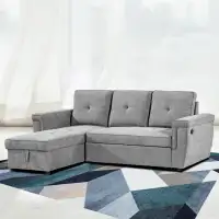 New Modern 2 piece sectional Sofa with Storage In The Chaise