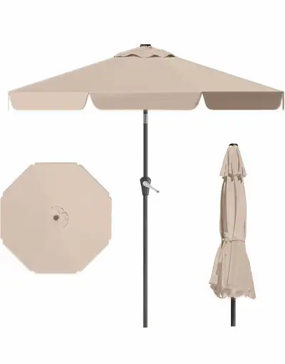AreShark 9FT Patio Umbrella Table Market Umbrella w/Tilt, View more