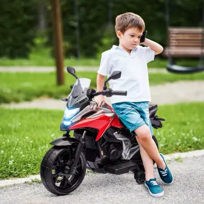 Honda Licensed 12V Ride on Motorbike for Kids with Headlights Mu, View more