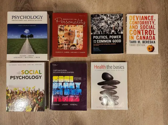 University Textbooks - Psychology, Sociology, Health