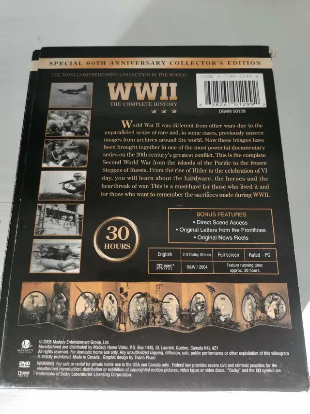 WWII The Complete History DVD - $20 in CDs, DVDs & Blu-ray in Markham / York Region - Image 4