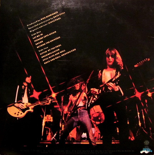 Rick "Derringer - Live" Original 1977 US Import Vinyl LP in Arts & Collectibles in Ottawa - Image 2