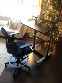 Sit Stand Desk with GARKA (IKEA) Chair