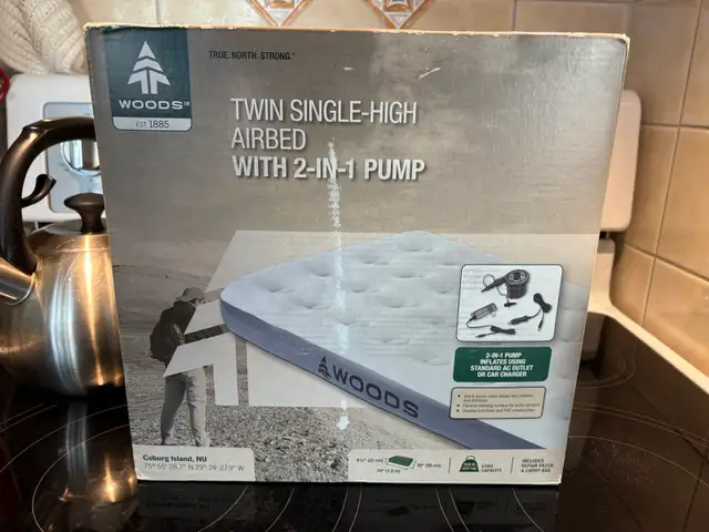Woods Twin Single-High Airbed in Fishing, Camping & Outdoors in Winnipeg - Image 6