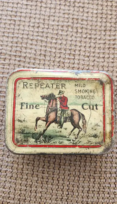 Repeater Fine Tobacco Tin Mild Smoking Fine Cut Antique Canada, View more