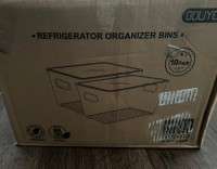 Refrigerator Organizer Bins With Lids 10 Pack