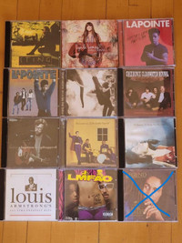 CD musique Rock, québécois, pop, rap, reggae...