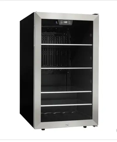 Danby 4.5-cu stainless steel mini fridge , View more