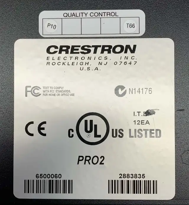CRESTRON PRO2 Professional Dual Bus Control System64700584459137124
