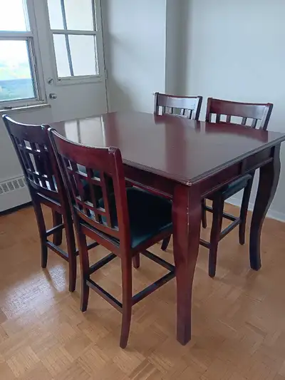 Solid Wood Dinning Table with 4 chairs, View more