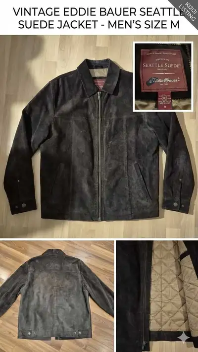 Eddie Bauer, Suede Leather Jacket, View more