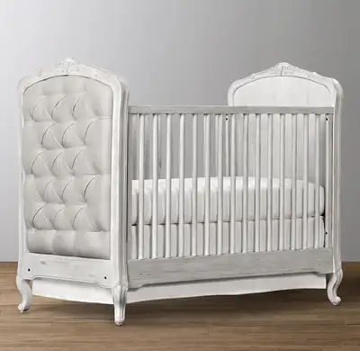Restoration Hardware - Colette Tufted Crib - Antique Grey Mist, View more