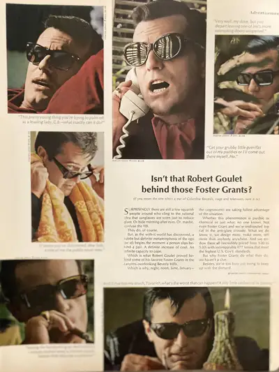 “Isn’t that Robert Goulet behind those Foster Grants? » Dimensions : 10 1/4 inches wide by 13 1/2 in...