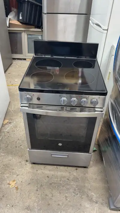 24” stove stainless steel glass top, View more