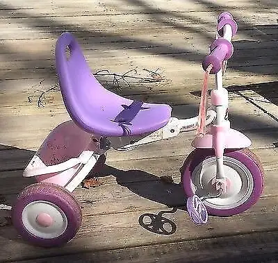 Tricycle Ruff n Tuff $38 Radio Flyer Tricycle No Push Handle pink $34 little Tikes toddler Kitchen $...