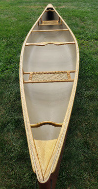 Nova Craft 16’ Royalex Lite Prospector canoe with ash trim