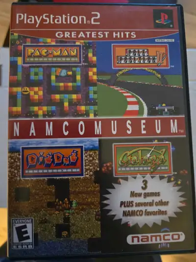 Relive the classics with Namco Museum for PlayStation 2! This collection features iconic arcade game...
