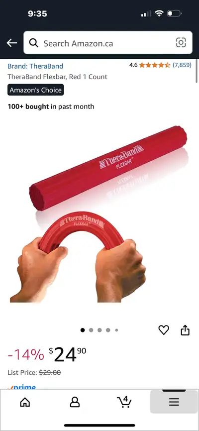 Brand new!! Theraband Flexbar red, View more