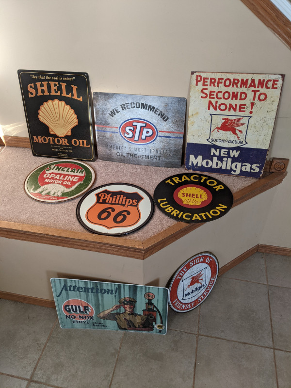 Oil and Gas Signs collection in Arts & Collectibles in Calgary