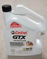 Castrol GTX Engine oil 5 Litres SAE 5W20 unopened.