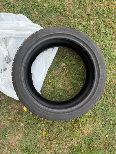 Winter tires off of a 2022 Mustang gt. The fronts are Toyo Observe GSI-6HP 255/40R19 and rears are N...