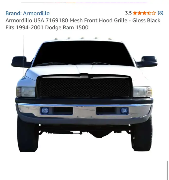 Mesh Front Hood Grille Ram 1500 94-01 in Other in Hamilton - Image 2
