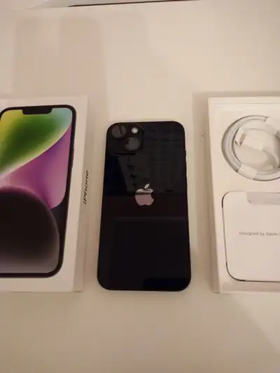 iPhone14 mint condition, used lightly, battery health 85%, 128G, View more