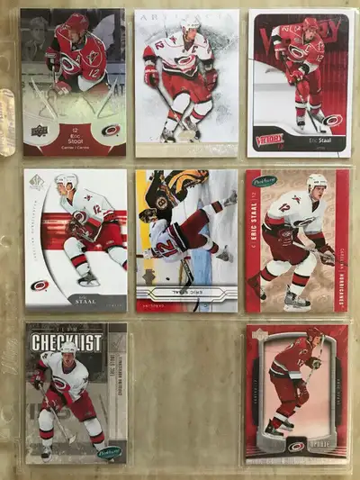 Lot de 14 cartes de hockey différentes - Eric Staal, View more