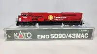 Kato N Scale Custom CP Rail SD90/43MAC Road #9102