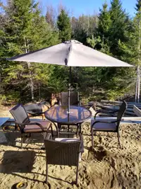 6 piece outdoor patio dining set.