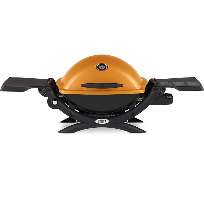 Used, Weber Q 1200 Portable BBQ Grill, Propane Gas, Orange (51190001) for sale  